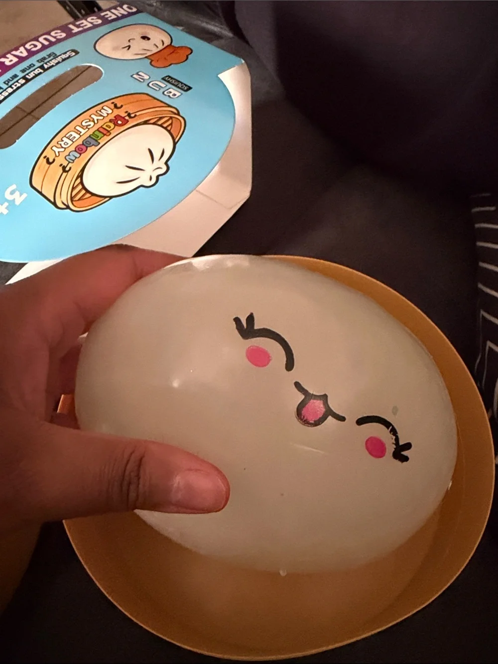 Squishy Bun Stress Reliever Toy - Clear (Sugar Edition)